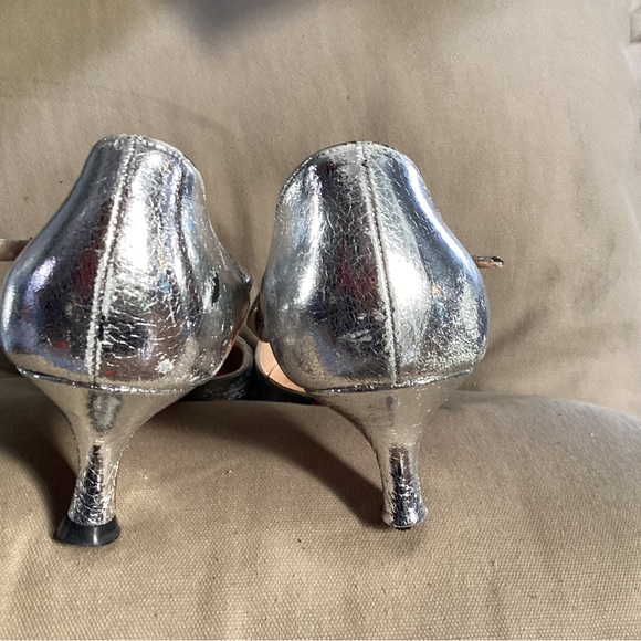 Christian Louboutin Silver Shoes 9/10 - Picture 4 of 9